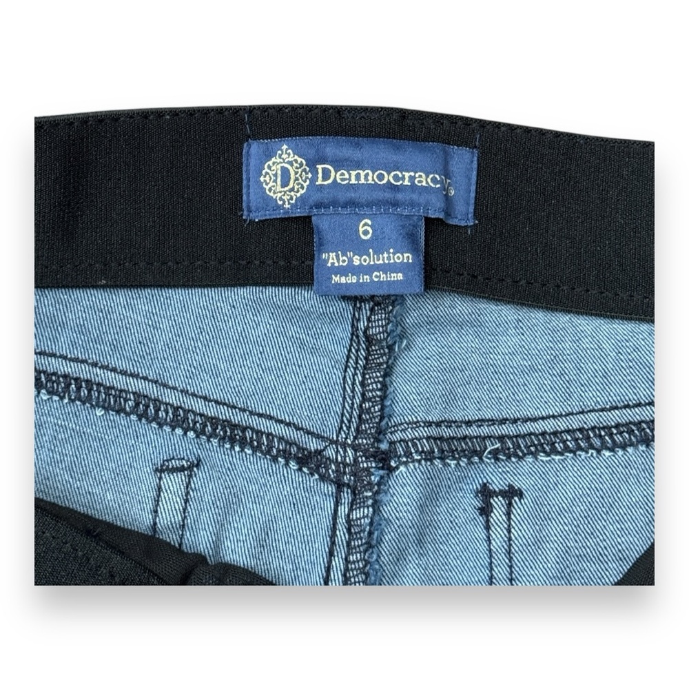 Democracy Luxe "Ab" Solution Booty Lift Jegging Distressed Denim Jeans Women’s 6 - Picture 10 of 16